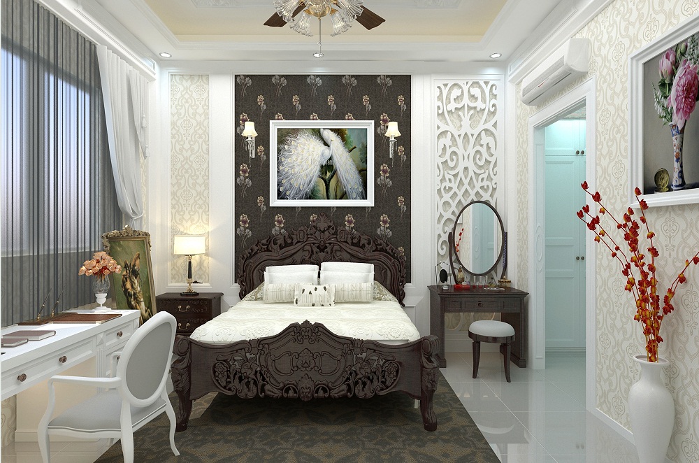 Phòng ngủ phong cách tân cổ điển